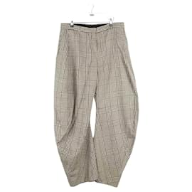 Acne Calça Reta Bege Bege