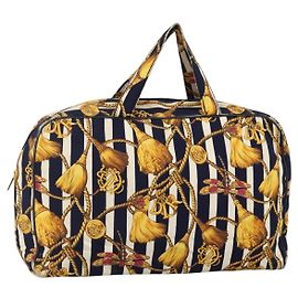 Bolsa de mão Christian Dior em lona amarela Auth 174700 Amarelo