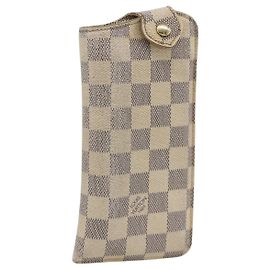 LOUIS VUITTON Astuccio per Occhiali Damier Azur MM N60025 LV Auth BA11958 Altro
