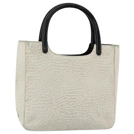 PRADA Handtasche Harako Silber Weiß Auth 174714A Silber Weiß