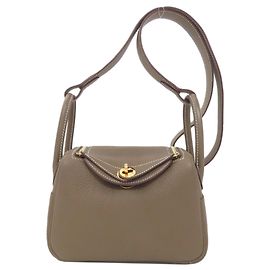 Hermès Hermes Lindy 20 Mini Handbag Taupe
