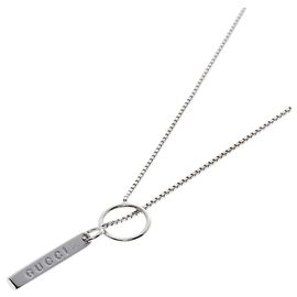Collar Lariat Gucci en Oro Blanco de 18K Otro