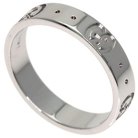 Anillo Band Gucci Icon #10 en oro blanco de 18K Otro
