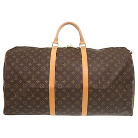 Sac Boston Keepall 60 Monogram Louis Vuitton Marron Monogramme