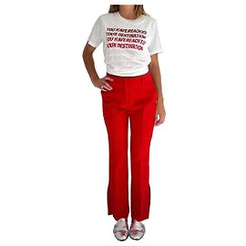 Msgm Hose in Rot mit geradem Schnitt Rot