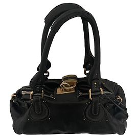 Borsa Chloé Paddington nera – pelle spessa, modello iconico, condizioni discrete Nero