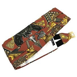 Hermès Hermes Sash Belt L'OR DES CHEFS Brown