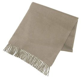 Hermès HERMES Unie Brod'ee Kaschmirschal Beige