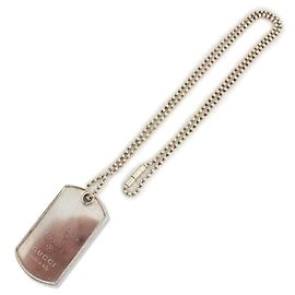 Collana in placca identificativa in argento sterling GUCCI Altro