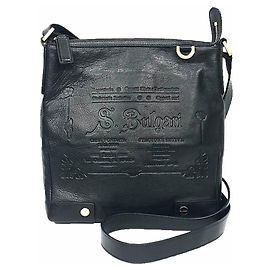 Bulgari Borsa a Spalla in Pelle Bvlgari BVLGARI Nero