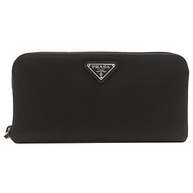 Prada M506 Long Wallet in Black Nylon Black