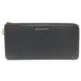 Bulgari Bvlgari B.zero1 Charm Long Wallet Black