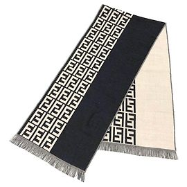 Sciarpa/Stola Fendi Zucca FF Marrone Bianco