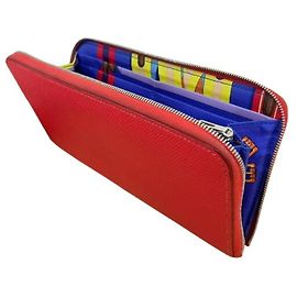 Hermès Hermes Azap Silk Long Wallet in Red Red
