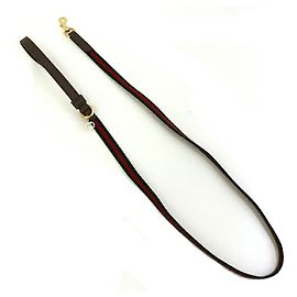 Gucci Extra Small Pet Leash Brown Green
