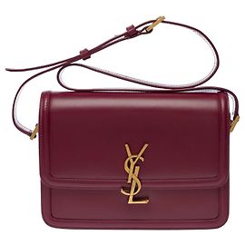 Bolsa de Couro Bordeaux YVES SAINT LAURENT - 103446 Bordeaux