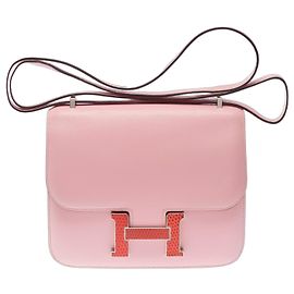 Hermès Bolsa HERMES Constance em Couro Rosa - 103441 Rosa