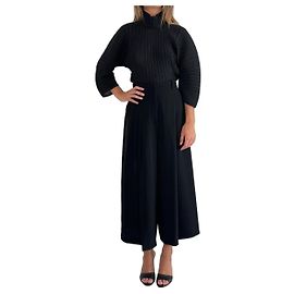Solace London Black Pleated Top Black