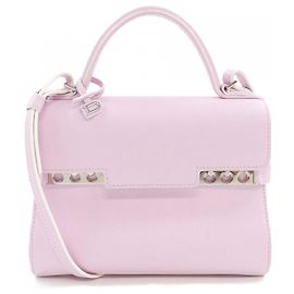 Borsa in vitello morbido Tempete di Delvaux Rosa