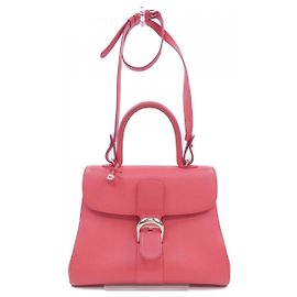 Bolsa Delvaux Brillant Rodeo em couro de bezerro Rosa