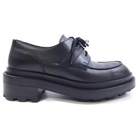 Hermès Hermes Size36 Platform Leather Shoes Black