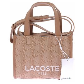 Lacoste Mini cabas beige "Héritage Jacquard" Beige