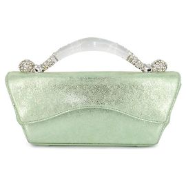 Alexis Bittar Green Metallic Leather Handbag Green