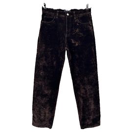 Massimo Dutti Hose aus braunem Samt Braun