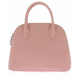 Lacoste Pink Leather Handbag Pink