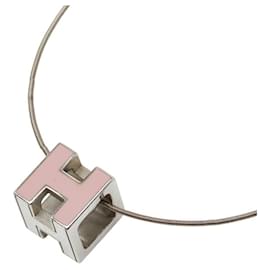 Collier H-Cube Cage d'H d'Hermès Argenté Rose