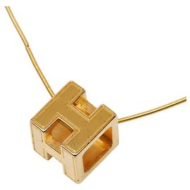 Collar H-Cube Cage d'H de Hermès Dorado