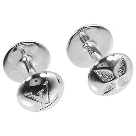 Gemelos Louis Vuitton Plata
