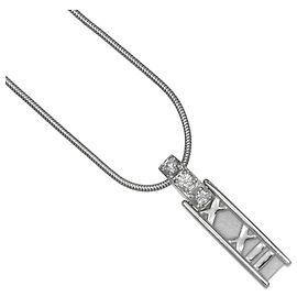 Colar Atlas Bar da Tiffany & Co. em ouro branco 18K com diamante Outro