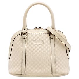 Bolso mini Microguccissima blanco de Gucci Blanco Crudo