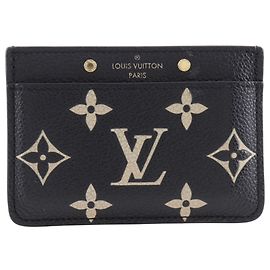 Louis Vuitton Monogram Empreinte Card Case Beige Golden