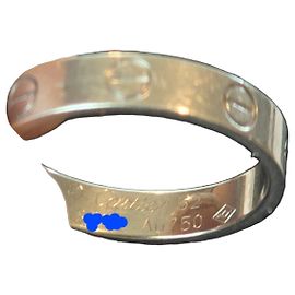 Anillo Cartier Love de oro blanco Blanco