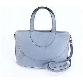 Bulgari Bvlgari Decollete Leather 2-Way Shoulder Bag Light blue
