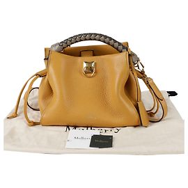 Mulberry Hh6267 Iris Piccola Borsa Tote a Spalla Giallo