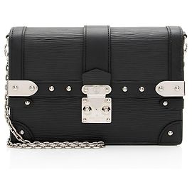 Billetera de Cadena en Cuero Epi Louis Vuitton Negro
