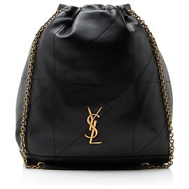 Saint Laurent Lambskin Jamie 4.3 Pochon Medium Shoulder Bag Noir
