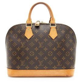 Louis Vuitton Vintage Monogramm Canvas Alma PM Handtasche Braun