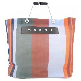 Bolsa Marni Marrom Vermelho Azul Caqui