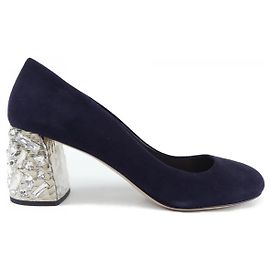 Décolleté MIU MIU Blu Blu navy
