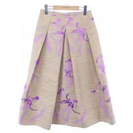 Autre Marque Drawer Skirt Pink Beige