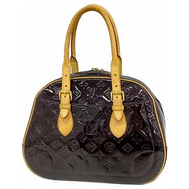 Louis Vuitton Vernis Summit Drive Handbag Dark red