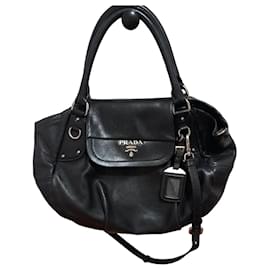 Prada Black Leather Bag Black
