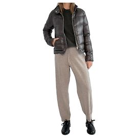 Hermès Piumino puffer coat brown Brown