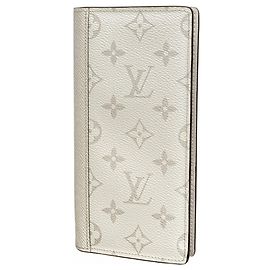 Cartera Larga Brazza Taigarama de Louis Vuitton Blanco