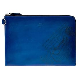 Autre Marque UNSIGNED Blue Leather Bag - 103447 Blue