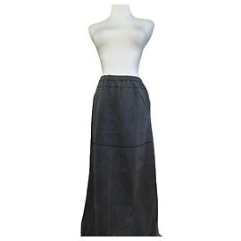 Falda de lana vintage Issey Miyake gris M Gris